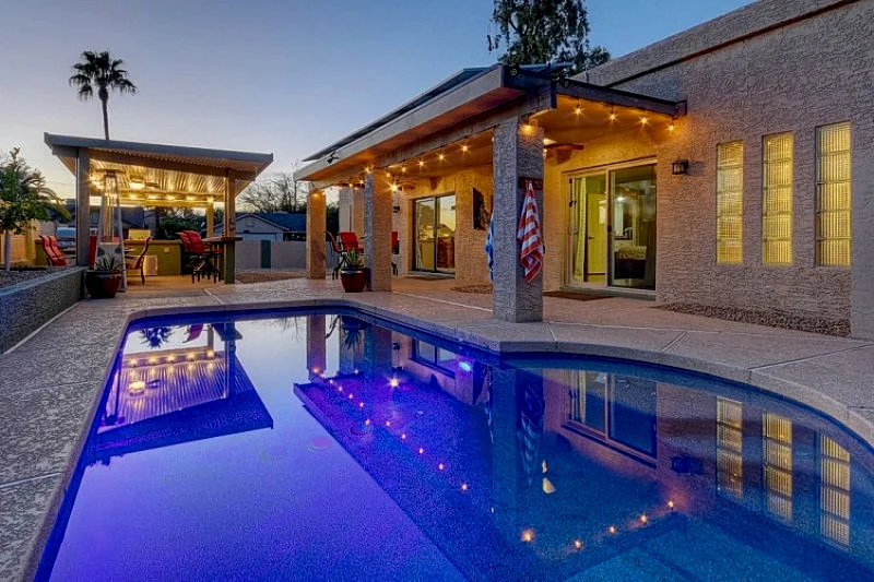 Relax at this Distinctive North Scottsdale Home with a Heated Salt Water Pool