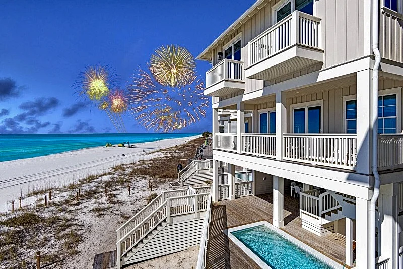 Shellebration | Beachfront Luxury Estate | Heated Pool | Beautiful Weddings