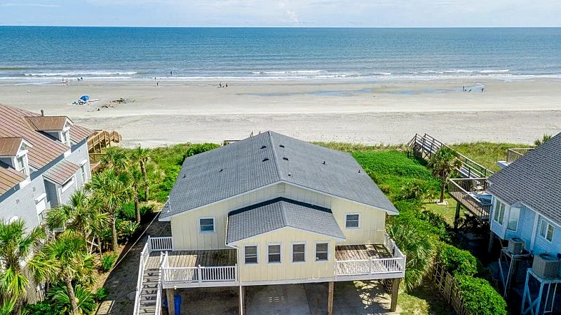 Mystic Tide- Folly Beach Ocean Front Vacation Rental Beach House