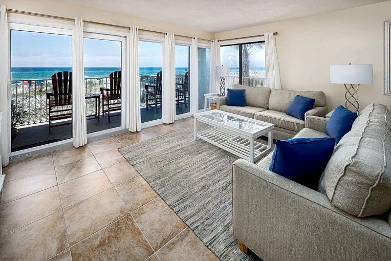 Gulfside 203: Wrap Around Balcony, Gorgeous Upgrades - Flooring and Furniture