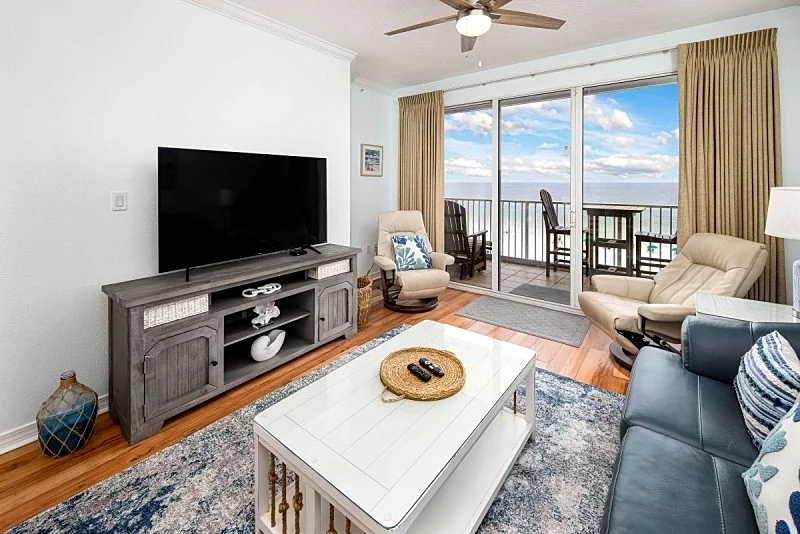 Gulf Dunes 504:Impressive 5th floor BEACH FRONT condo with FREE BEACH SERVICE