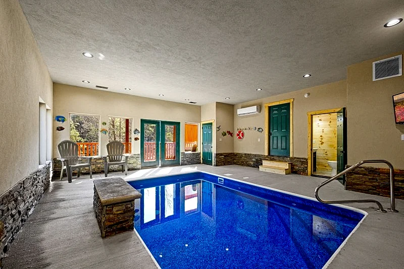 Timber River Cabin w/ Indoor Pool, Game Room, Fireplace