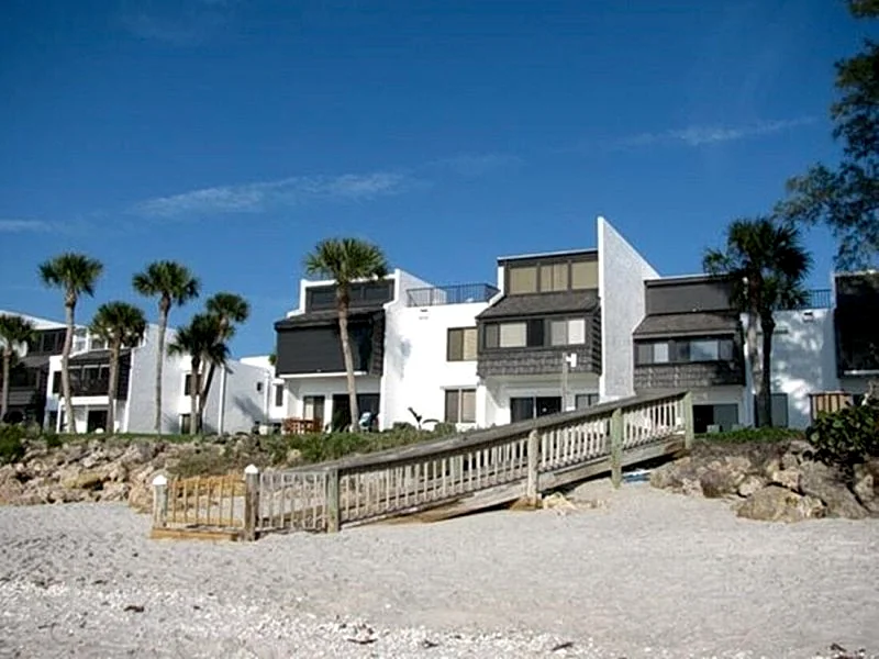Charming Two-Story Condo in Englewood with Gulf Views and Roof Deck