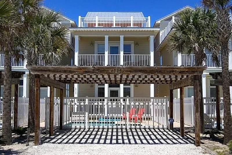 "Spring Specials" Coastal Beach House w/Gulf View & Private Pool Sleeps 12