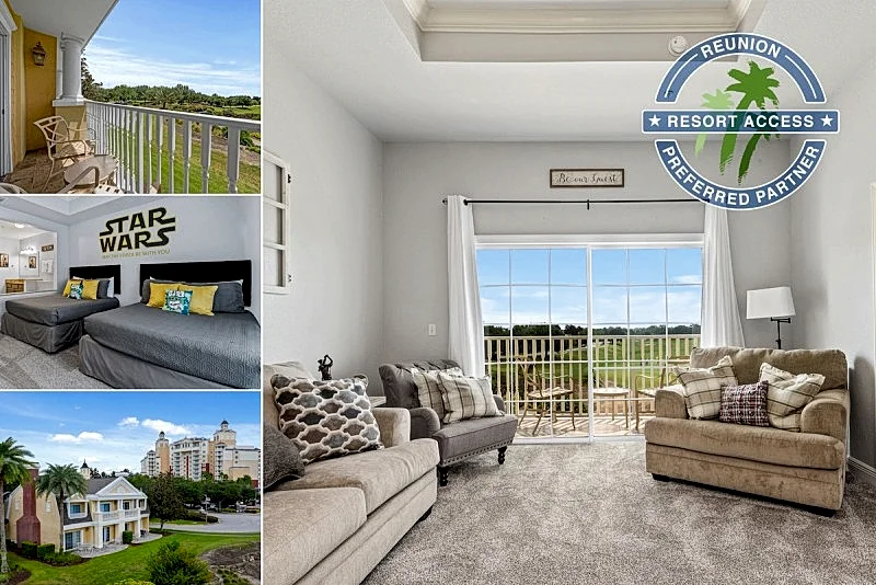 Seven Eagles Retreat | Reunion Resort Golf Course Views | Townhome | Balcony