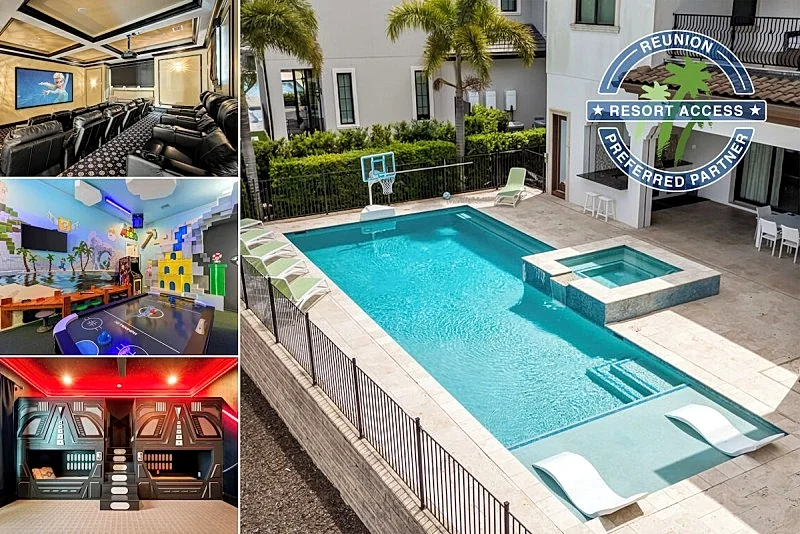 Game Room | Theater Room | Themed Bedrooms | Gym | Private Pool | Golf Course Views