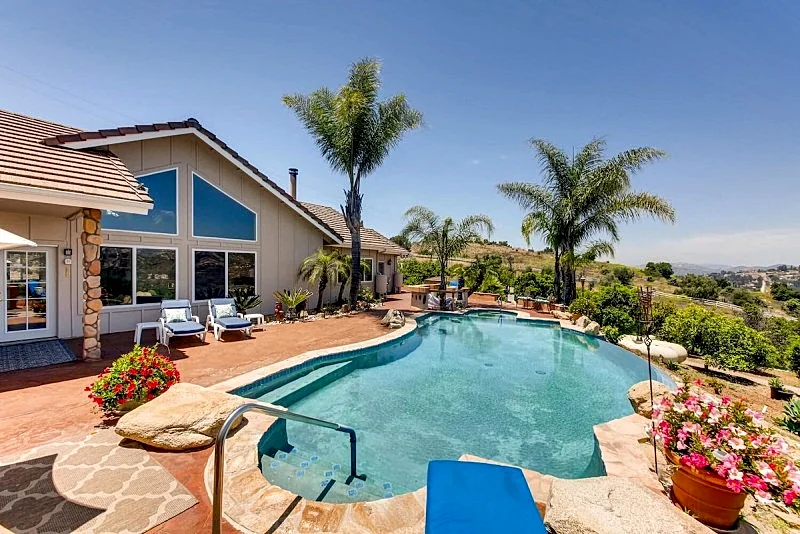 Upscale Country Pool Home with Private Expansive Views