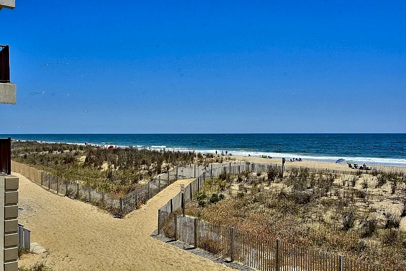 Incredible ocean front 2nd floor view with a spacious balcony. Pet friendly